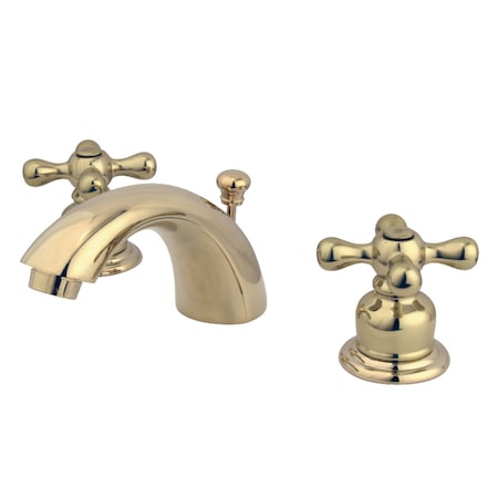 Kingston Brass KB952AX Mini-Widespread Bathroom Faucet, Polished Brass KB952AX